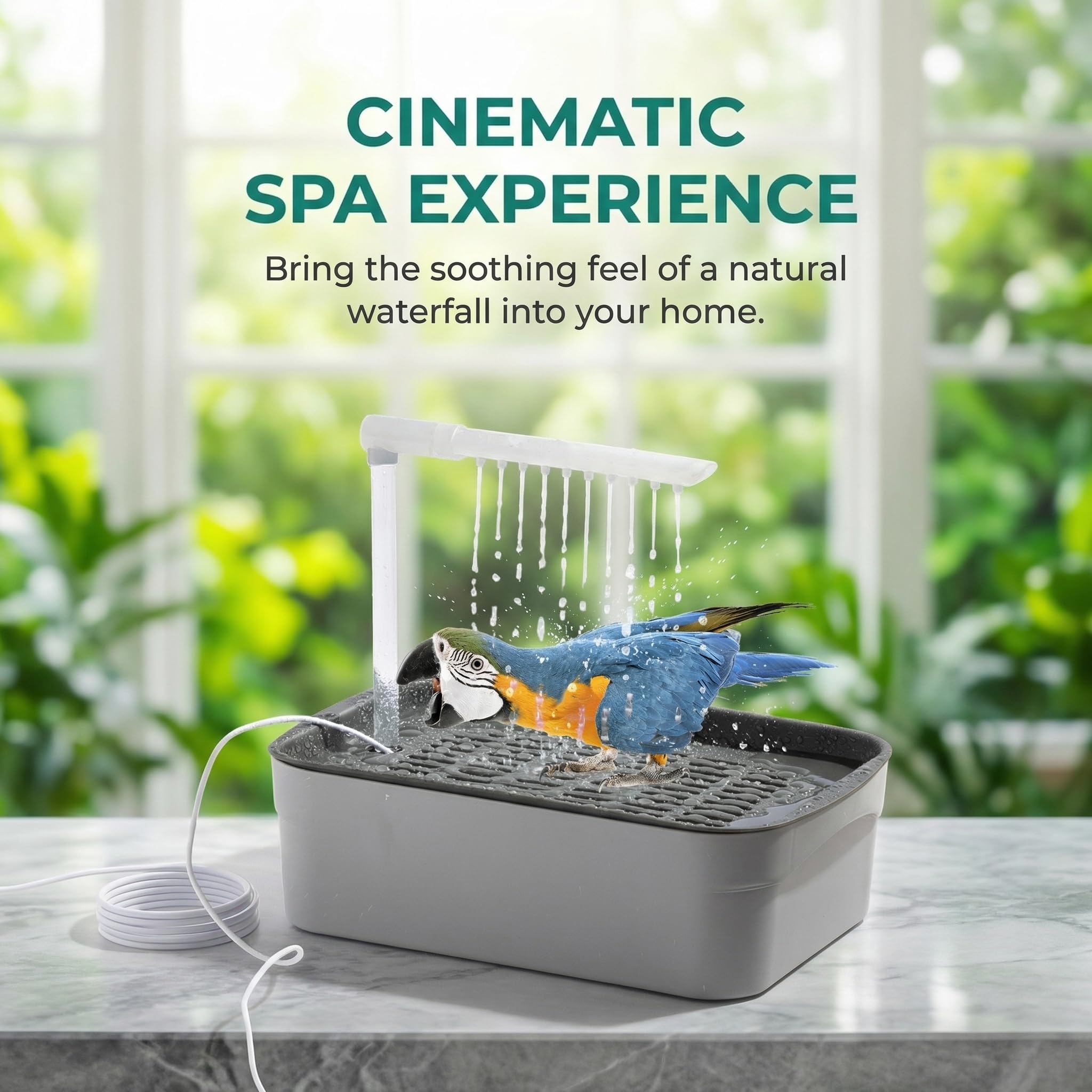 Amazon.com : Parrot Automatic Bathing Box with USB- Adjustable