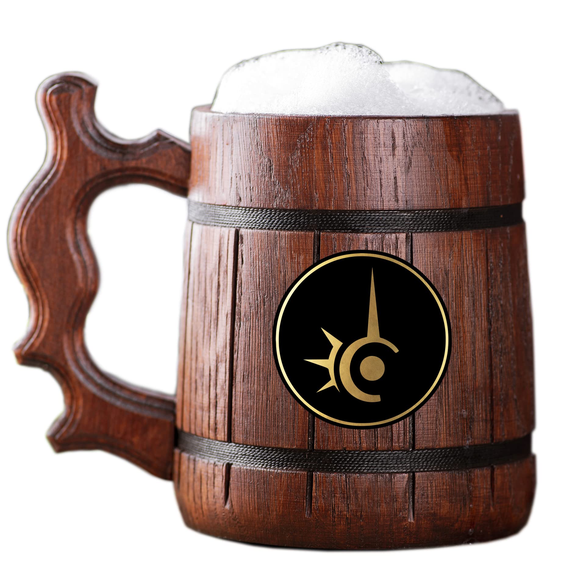 ffxiv Red Mage Mug Wooden Tankard. Gift For Gamers. Beer Stein. Personalized Wooden Beer Mug. Custom Gift For Him, Gift For Husband, Gifts For Men # 582/0.6L / 22oz