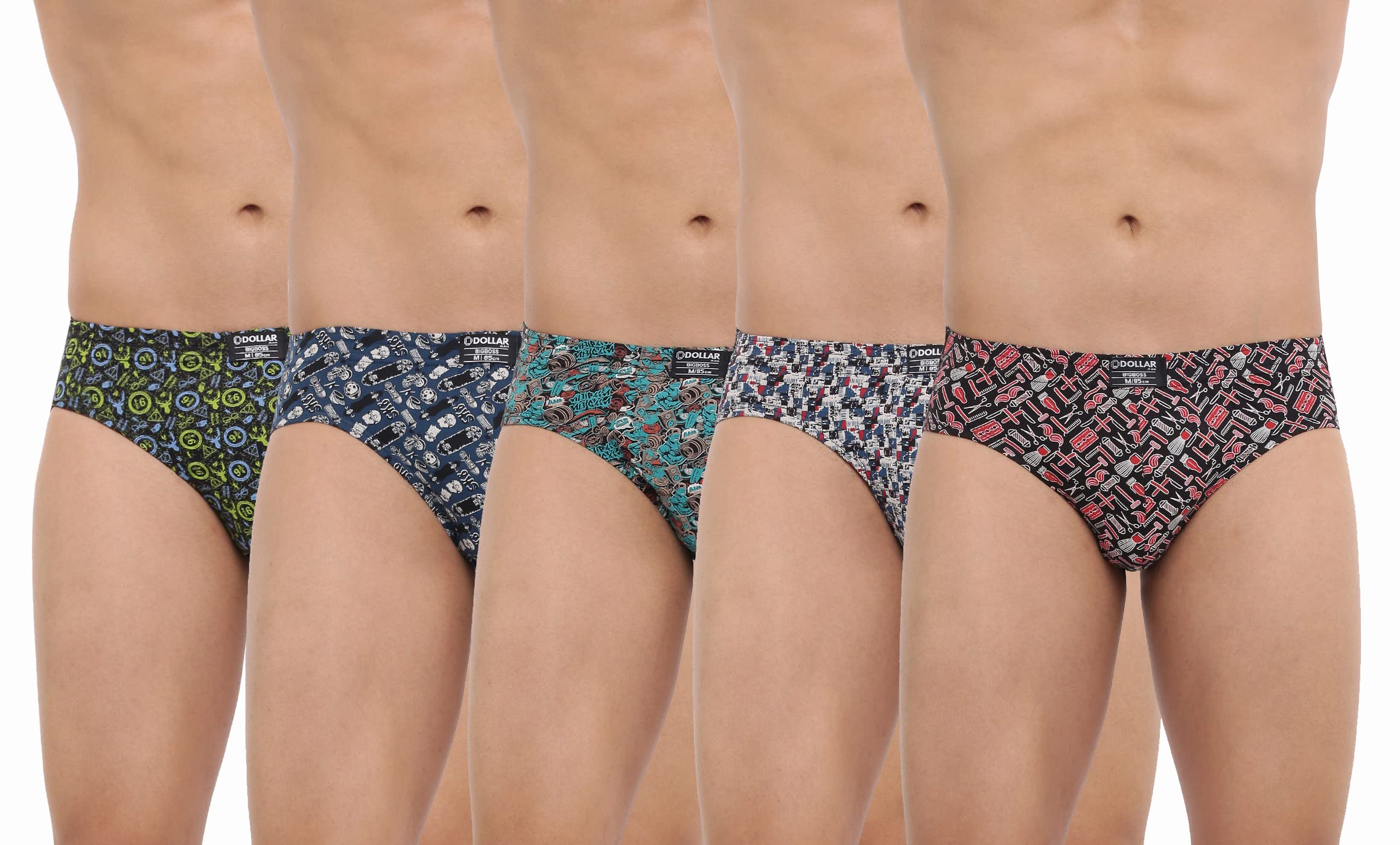 Dollar BigbossMen's Cotton Classic Regular Graphic Brief