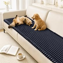 NAISI Pet Couch Covers for Sofa with Thick Filling and Non-Slip Bottom Sectional Sofa Covers Washable Friendly for Pets1pc/27.5"x 70.8",Dark Navy