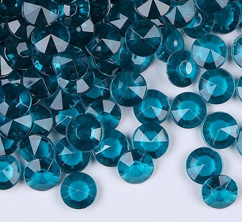 Gintoaria Paquete de 1000 unidades por paquete de cristales dispersos de diamantes acrílicos para mesa de boda, confeti, gemas acrílicas, jarrón,