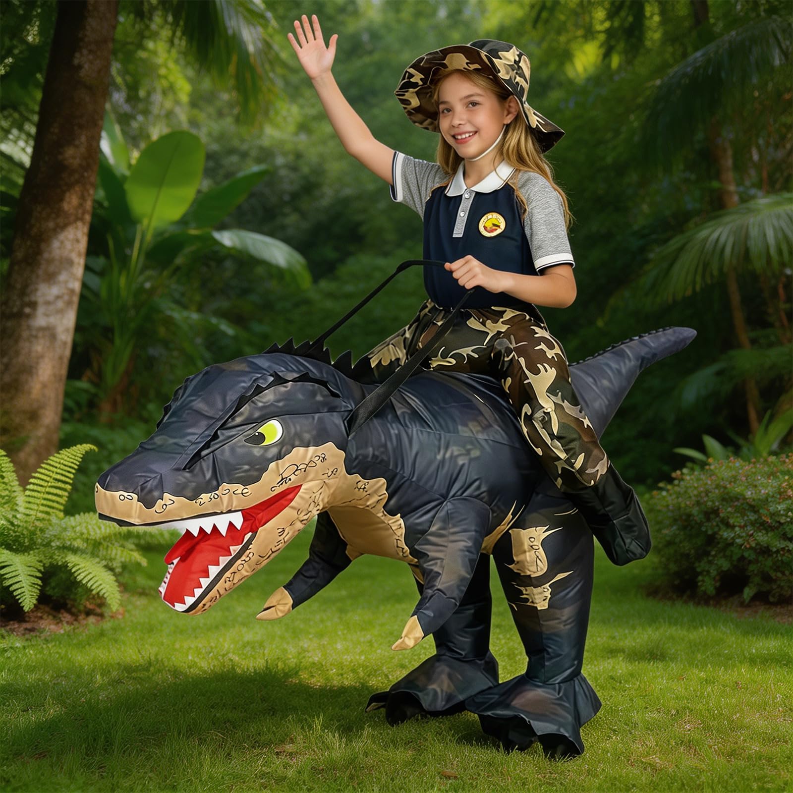 Disfraz de dinosaurio inflable de Halloween