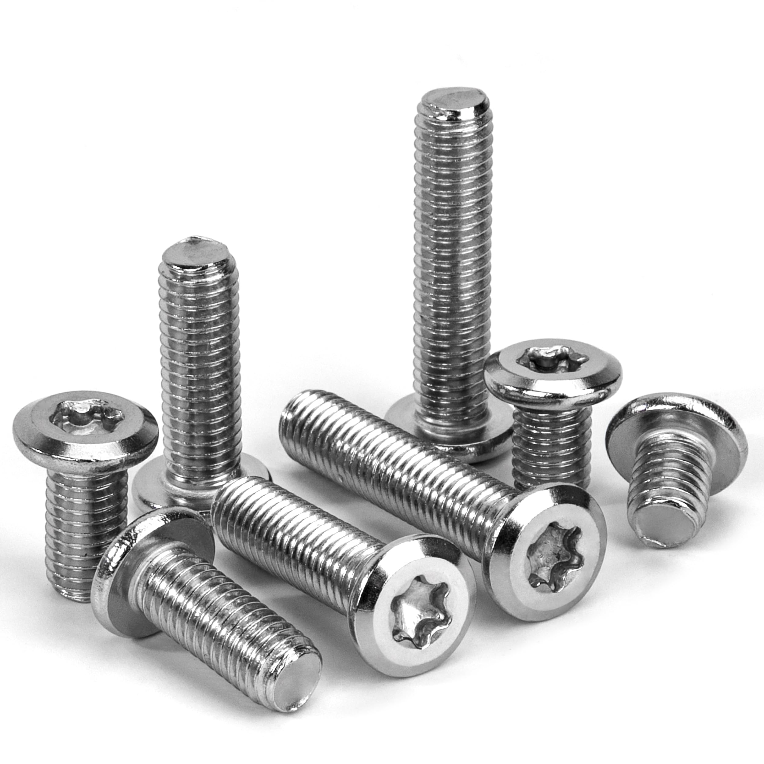 Tunejoy Viti a Testa Piatta Torx M8 x 30 mm Vite a Testa Esagonale Bulloni in Acciaio Inox A2 V2A Bulloni per Mobili con Chiavi a T40 Filettatura Completa 20 Pezzi
