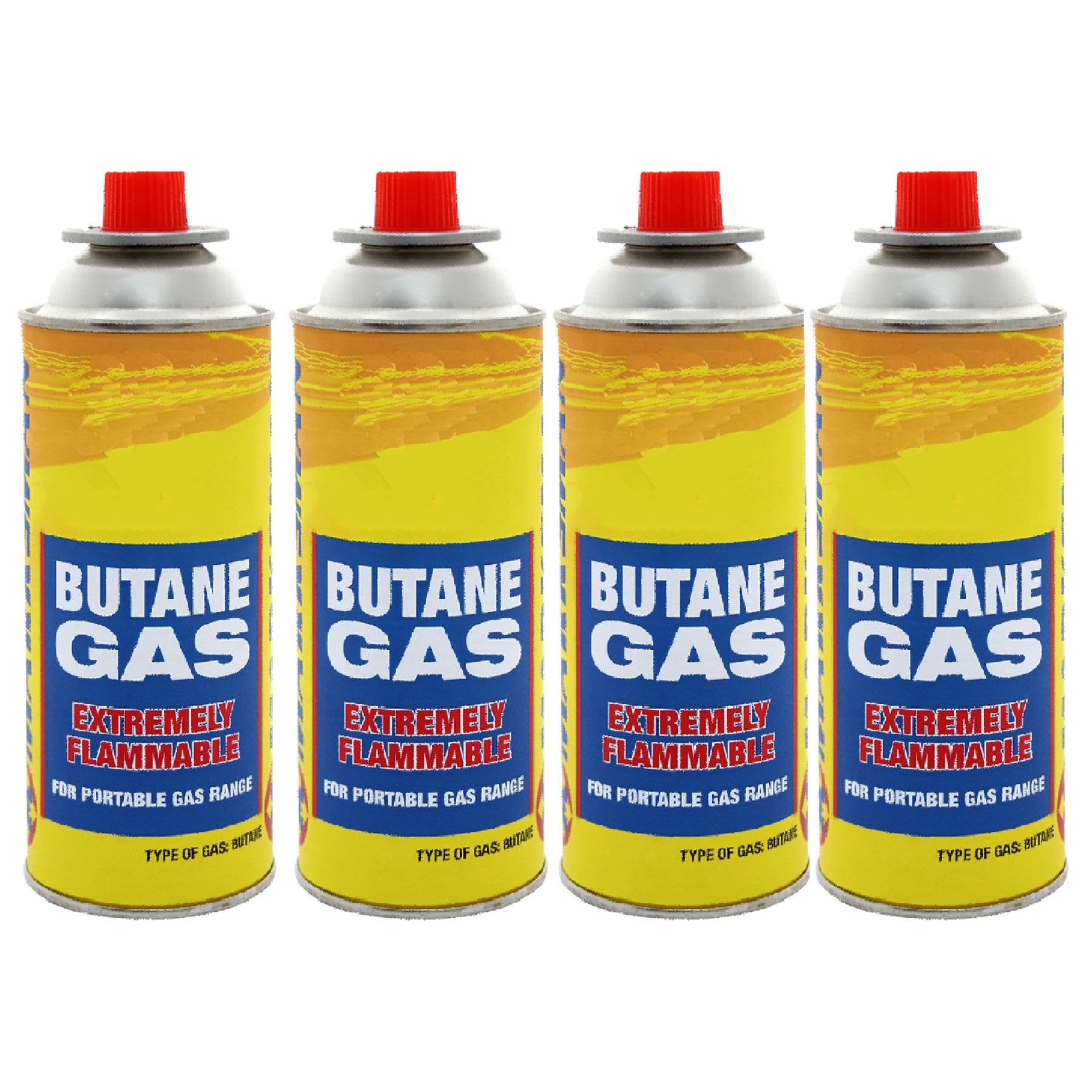 Dapetz ® Butane Gas Canisters Bottle For Weed Gas Burner Torch Weeds Killer Burner Gas Refills Canisters Cooker Heater Stove BBQ Camping Blowtorch 4PC
