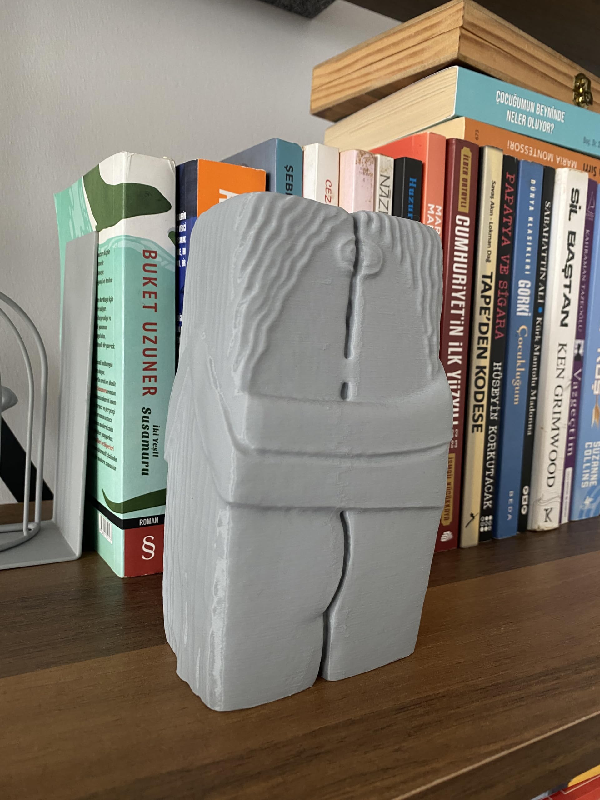 Sculpture 3D Le Baiser De Brancusi – Réplique 1916, 15 Cm, PLA, Déco Abstraite, Cadeau Couple, Bureau Maison
