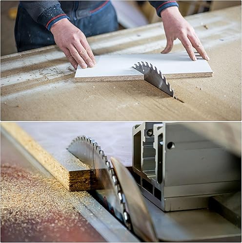 Miniatura 5 de uxcell Hoja de sierra circular de 6", eje 60T de 1" con anillo de 78", sierra de corte con punta de carburo TCT de madera