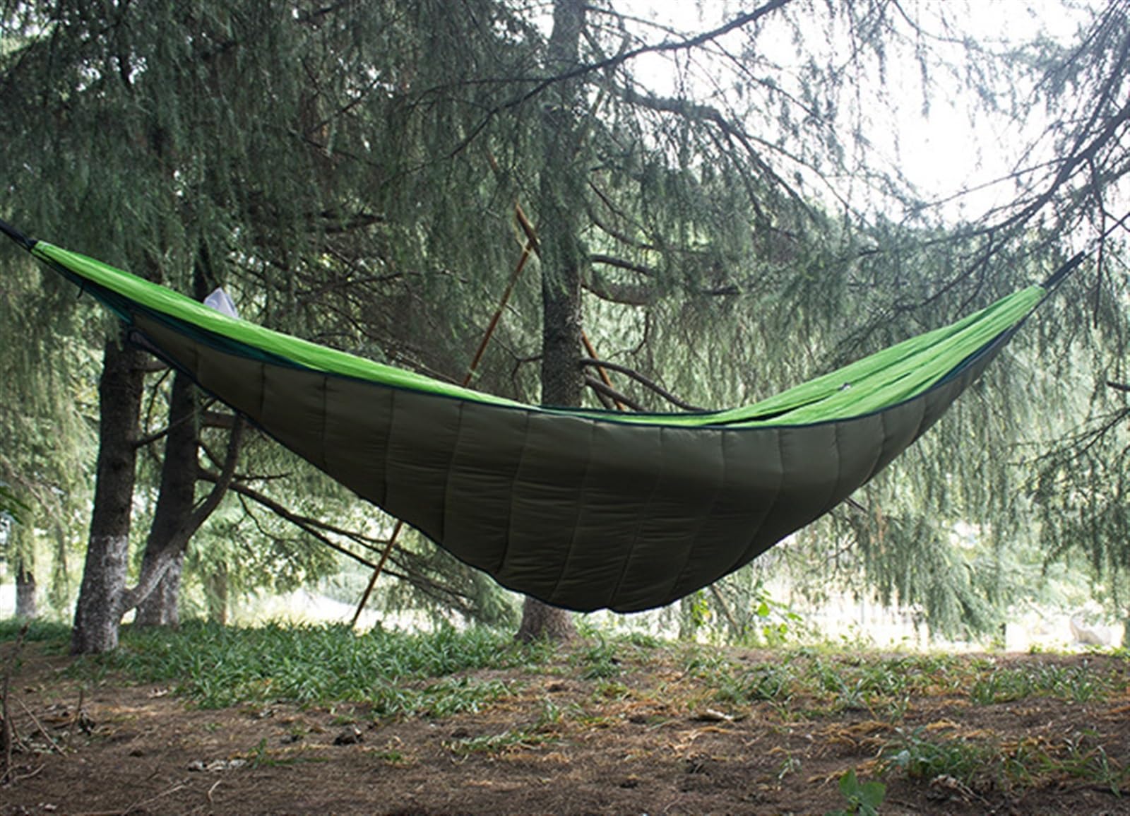 Hamak Ultralekki, Hammock Śpiwór Hamakowy Underquilt Lekki Plecak Kempingowy Utrzymujący Ciepło Zimowy Pod Kołdrą na Kemping, na Zewnątrz