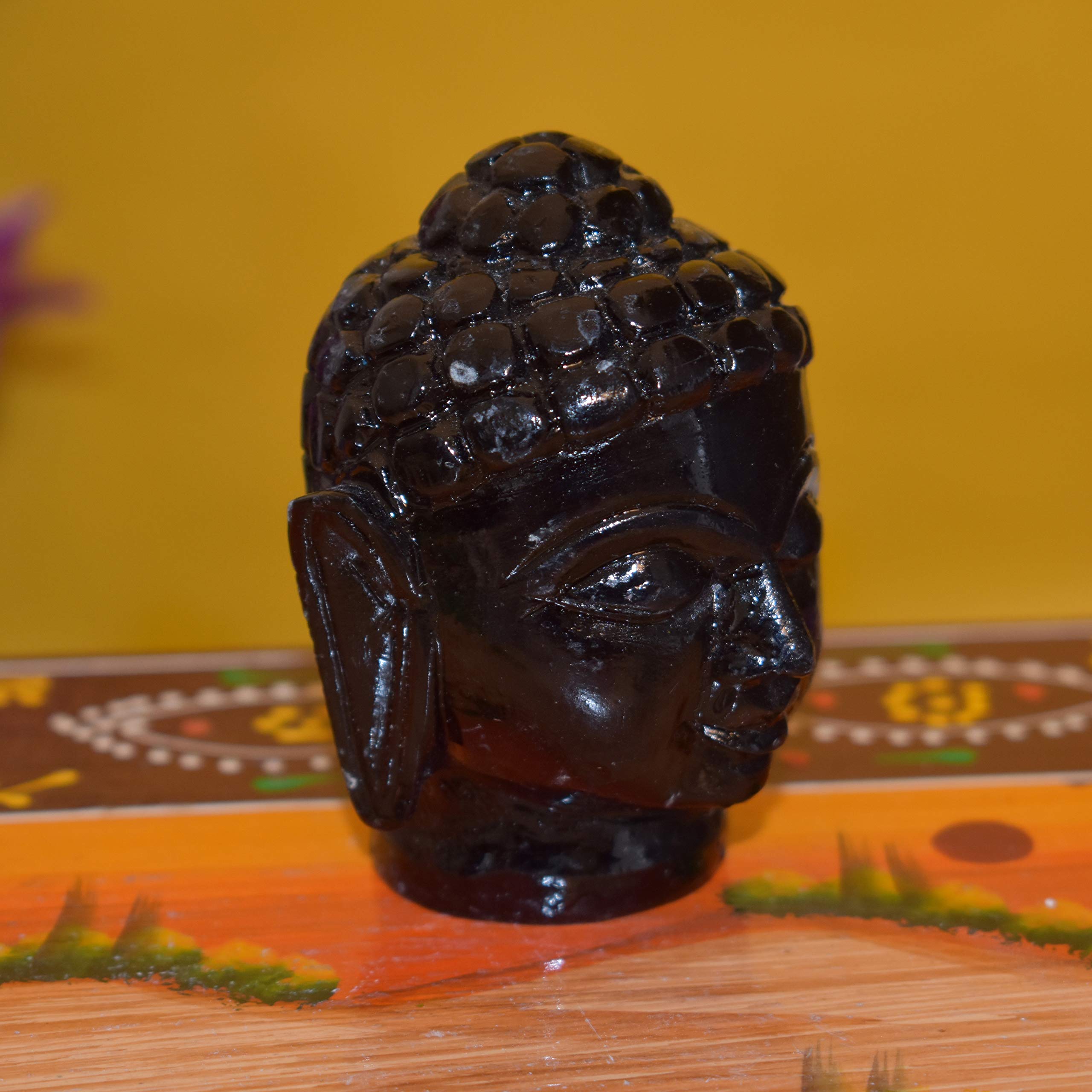Marble Buddha Head - Size 3 Inch