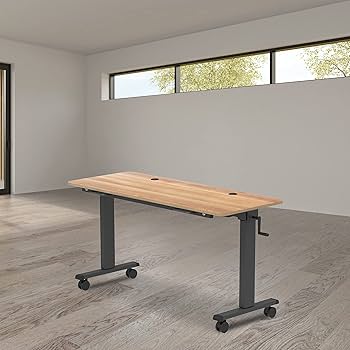 Crank Height Adjustable, Flip Top Nesting Standing