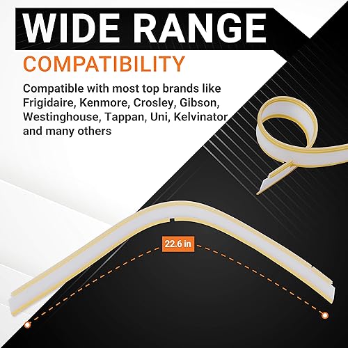 Miniatura 2 de BlueStars 809006501 pieza de repuesto para junta de puerta inferior de lavavajillas, ajuste exacto para lavavajillas Frigidaire Kenmore Electrolux -