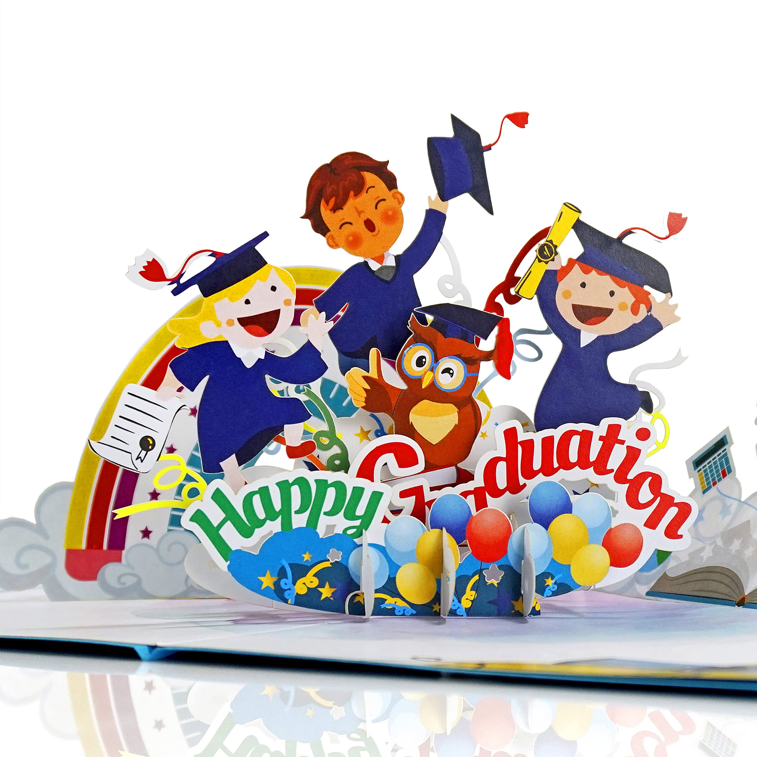 CUTPOPUP Happy Graduation Card Pop Up, 3D College Graduation Card, High School Graduation Card Pop Up