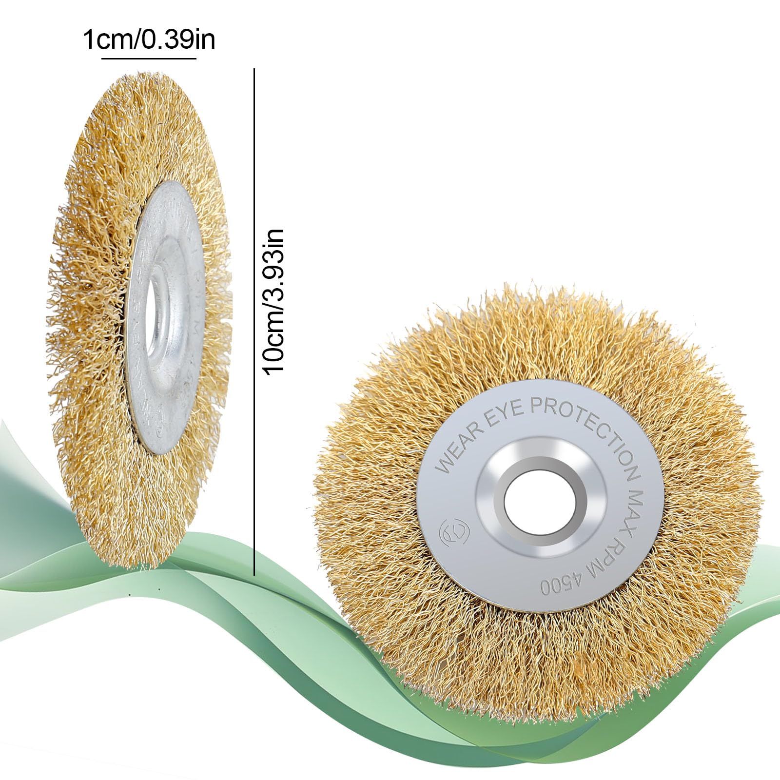 Zestaw szczotek do fug, 4 sztuki szczotek drucianych do Gloria Multibrush i Weedbrush o szerokości 10 mm, szczotka do chwastów w fugach