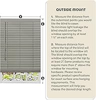Vista 5 de Achim Home Decor - Persiana sin cordón para oscurecer la habitación, 34 pulgadas de ancho, 64 pulgadas de largo, tamaño de listón de vinilo de 2