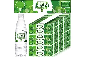 300-Count Mental Health Awareness Bottle Stickers (8.7" x 2")