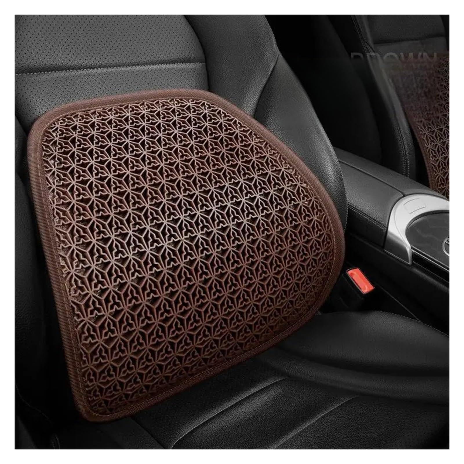 Hviyroi car seat cushion Washable Honeycomb Gel Car Seat Cushion & Lumbar Support, Cooling Breathable(Brown Lumbar Support)