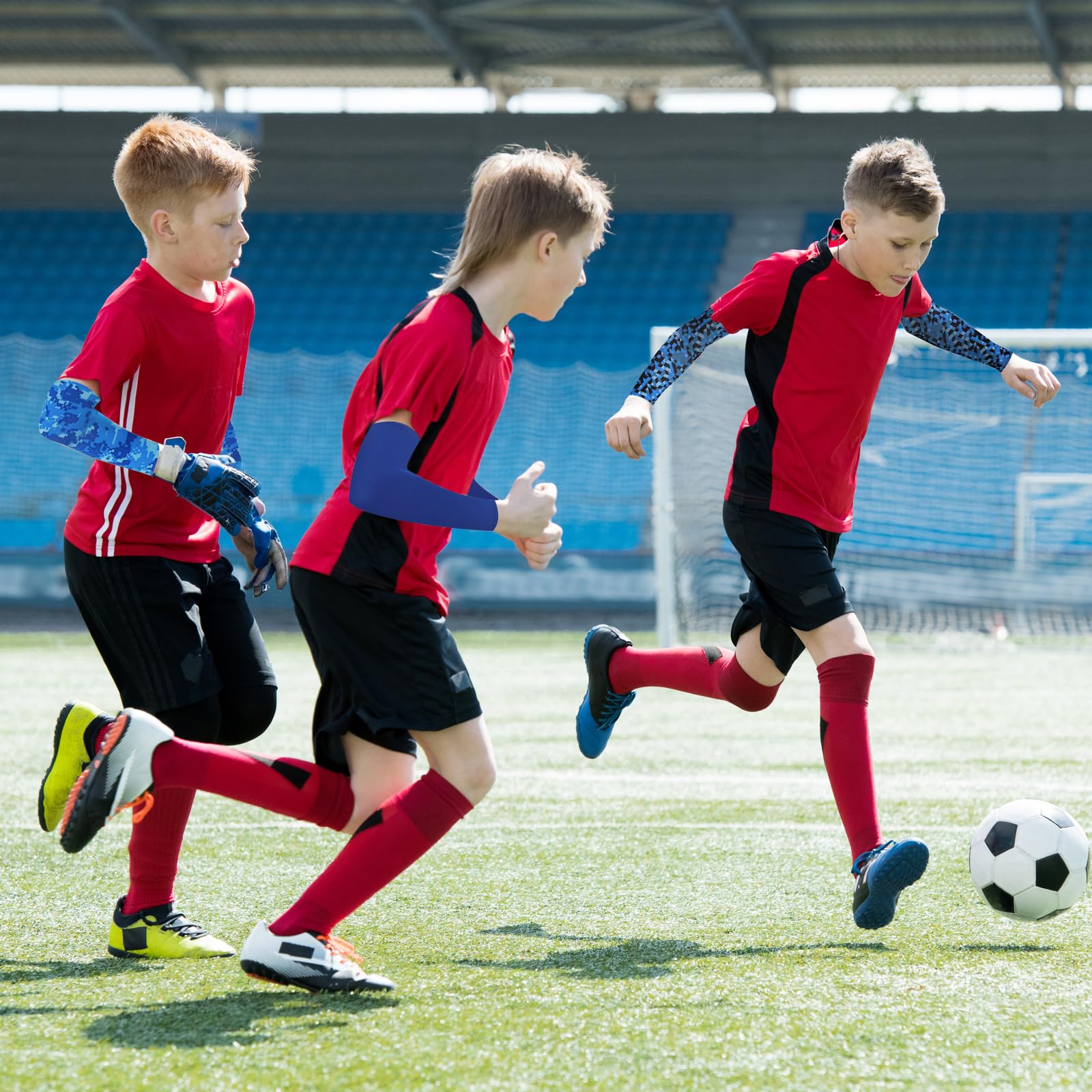 Manicotti Pallavolo, 5 PCS Bambini Manicotti, Manicotti Pallavolo Bambino, Protezione Sunblock Manica Braccio, per Sport All'aria Aperta per Bambini e Adolescenti