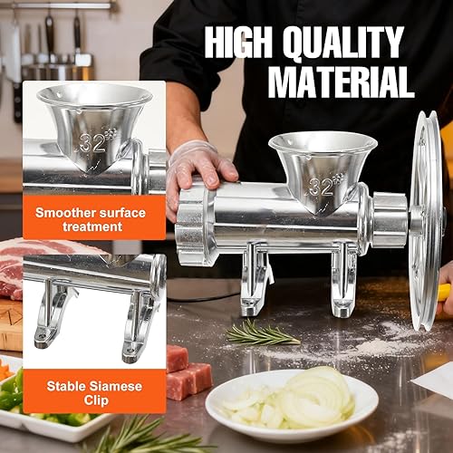 Miniatura 4 de Picadora manual de carne y verduras, picadora de carne separada, aleación de aluminio multifuncional operada a mano, 11.811 in* 7.480 in