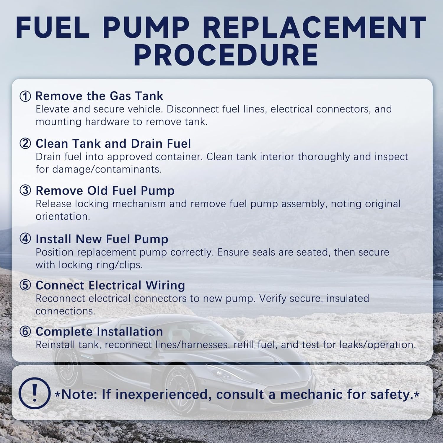 Fuel Pump Hanger Assembly (Front & Rear) Compatible with Ford F-150, F-250, F-350 (1992-1997) - Aftermarket Replacement Part SP2005H, SP2007H