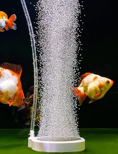 Miniatura 7 de Boxtech Kit de bomba de aire para acuario, bomba de oxígeno de pescado de doble salida de 8 W con 2 piedras de aire de 4 pulgadas