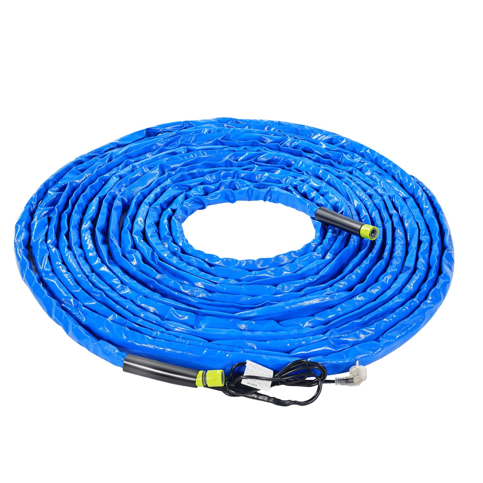 VEVOR Tuyau d'Eau Chauffant pour Camping-car 30,5 m, Tuyau d'Eau Potable Antigel jusqu'à -42,7 ℃, Autorégulation Automatique, Diamètre Intérieur de 16 mm avec Raccords Rapides, sans Plomb ni BPA