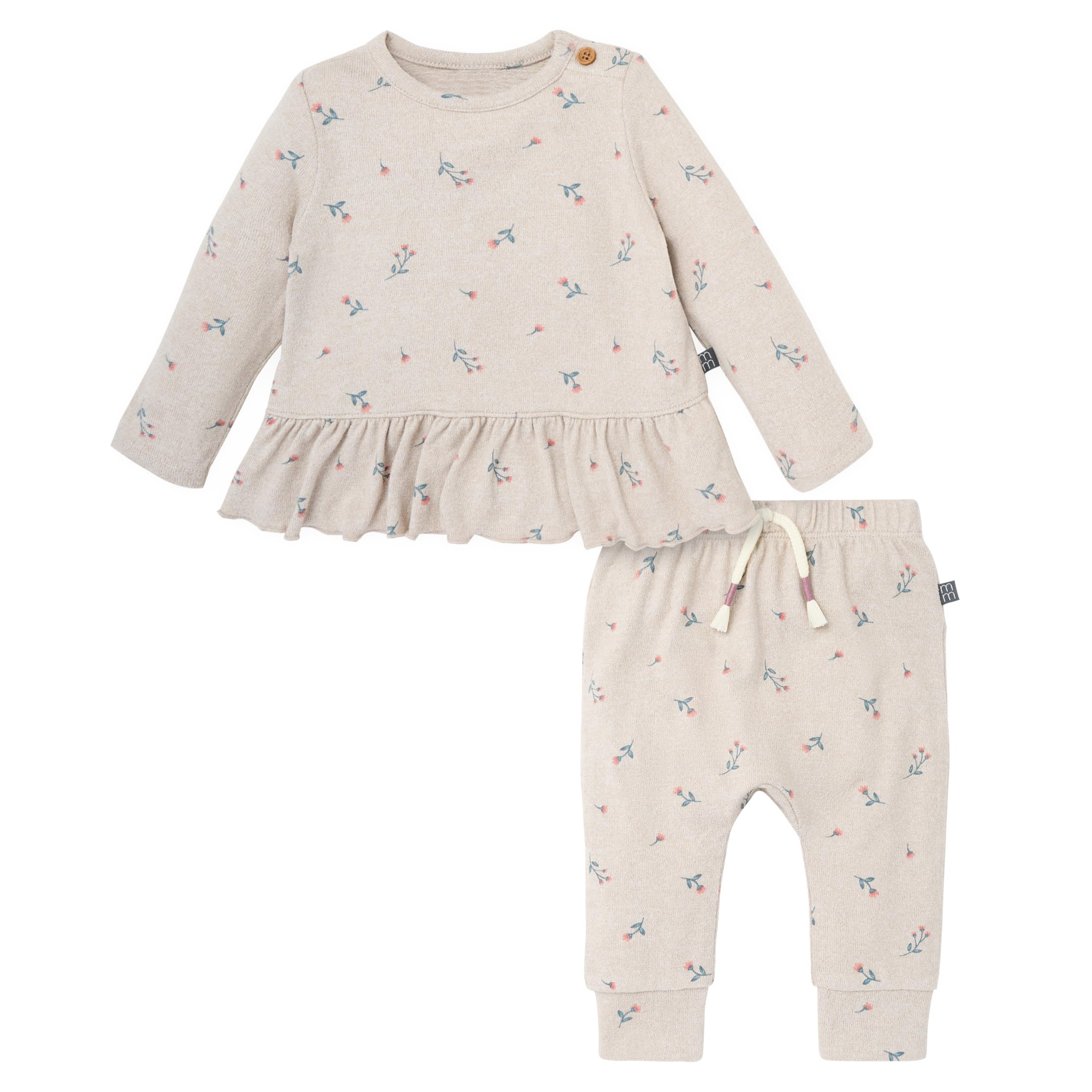 Modern Moments by Gerber Baby Girls Hacci Top and Pant Set