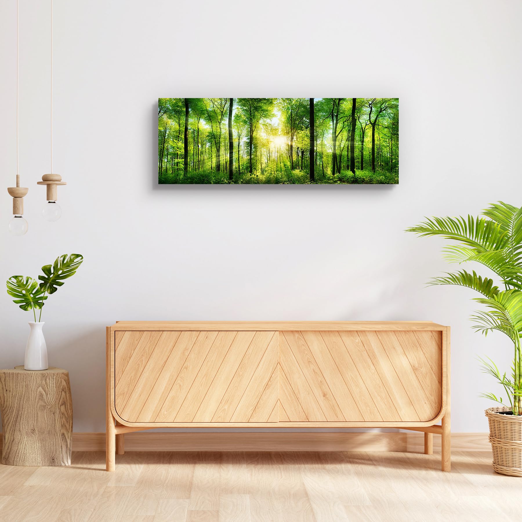 Pitaara Box Forest Scenery D2 | Peel & Stick Vinyl Wall Sticker for Bedroom & Living Room | 50.3 x 18 inch (128 x 46 cms) (B072MNNJVD) Amazon Price History, Amazon Price Tracker
