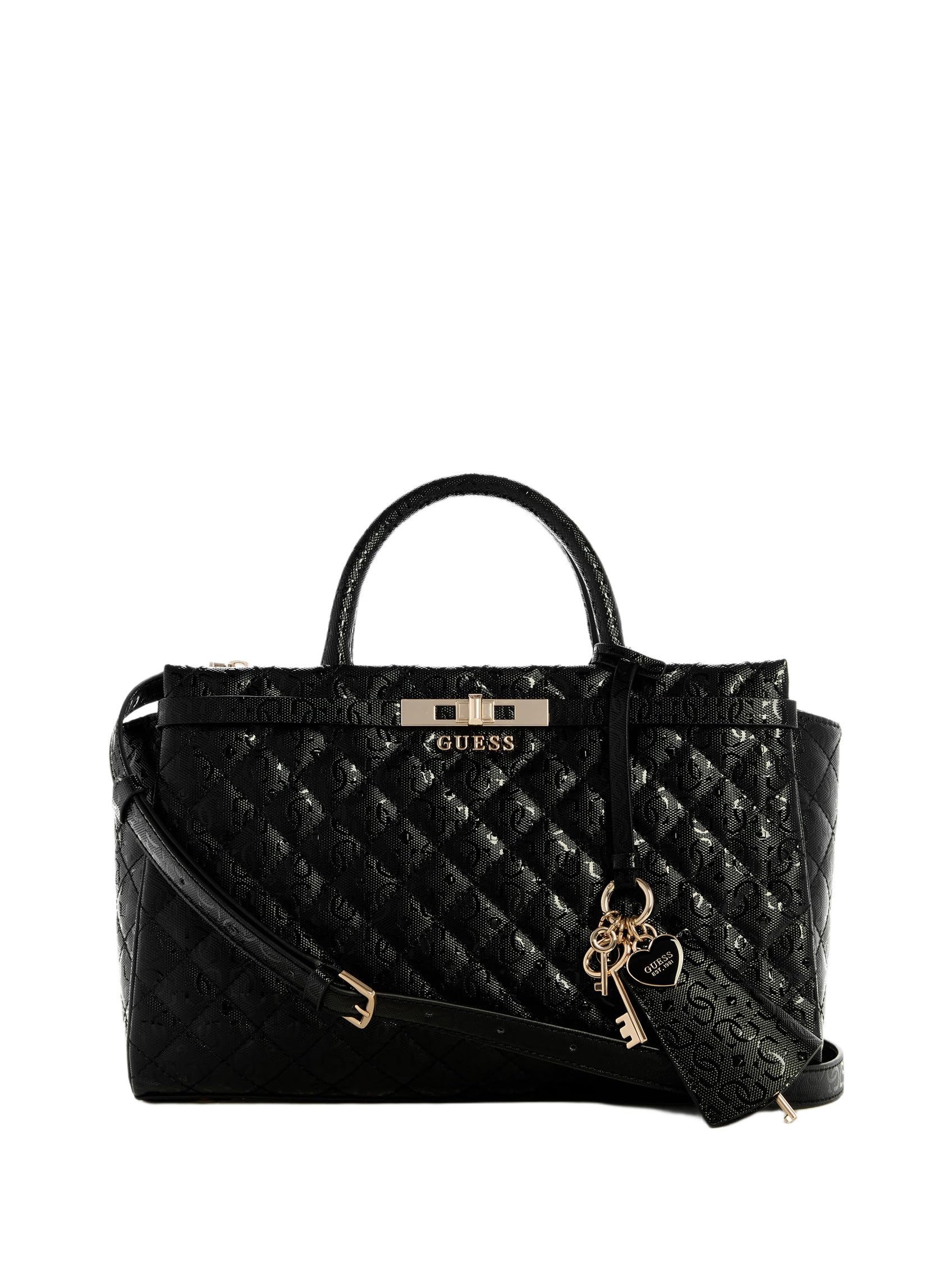 GUESS borsetta borsa a tracolla Idra Girlfriend Satchel Black nero