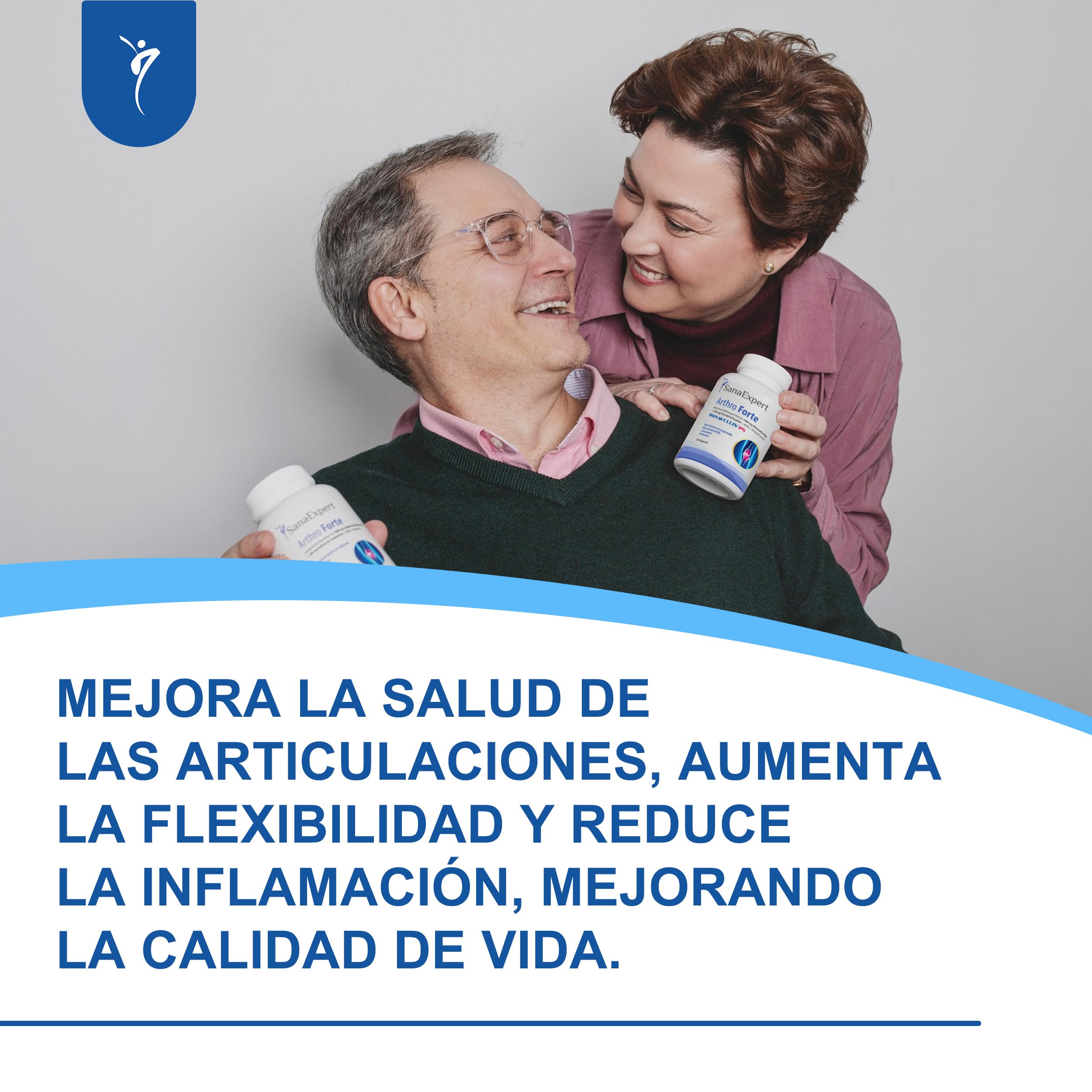 SanaExpert Arthro Forte - Suplemento Natural para la Salud de las Articulaciones y Huesos con Sulfato de Glucosamina - 120 Cápsulas - Fabricado en Alemania