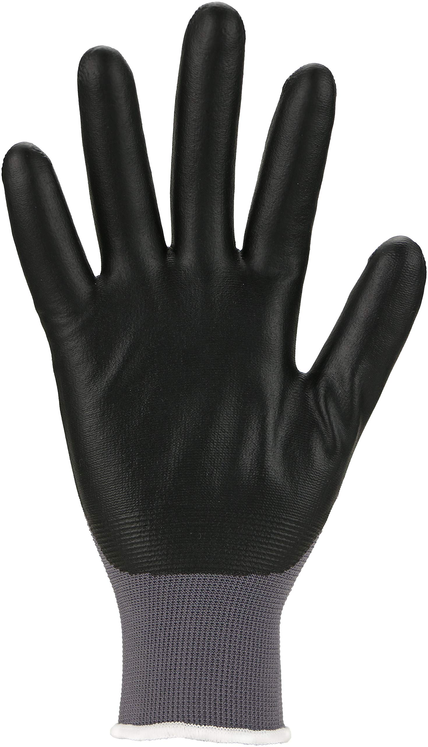 Asatex E091 9 Gants Finement Tricoté avec Enduction, Gris/Noir, Taille 9