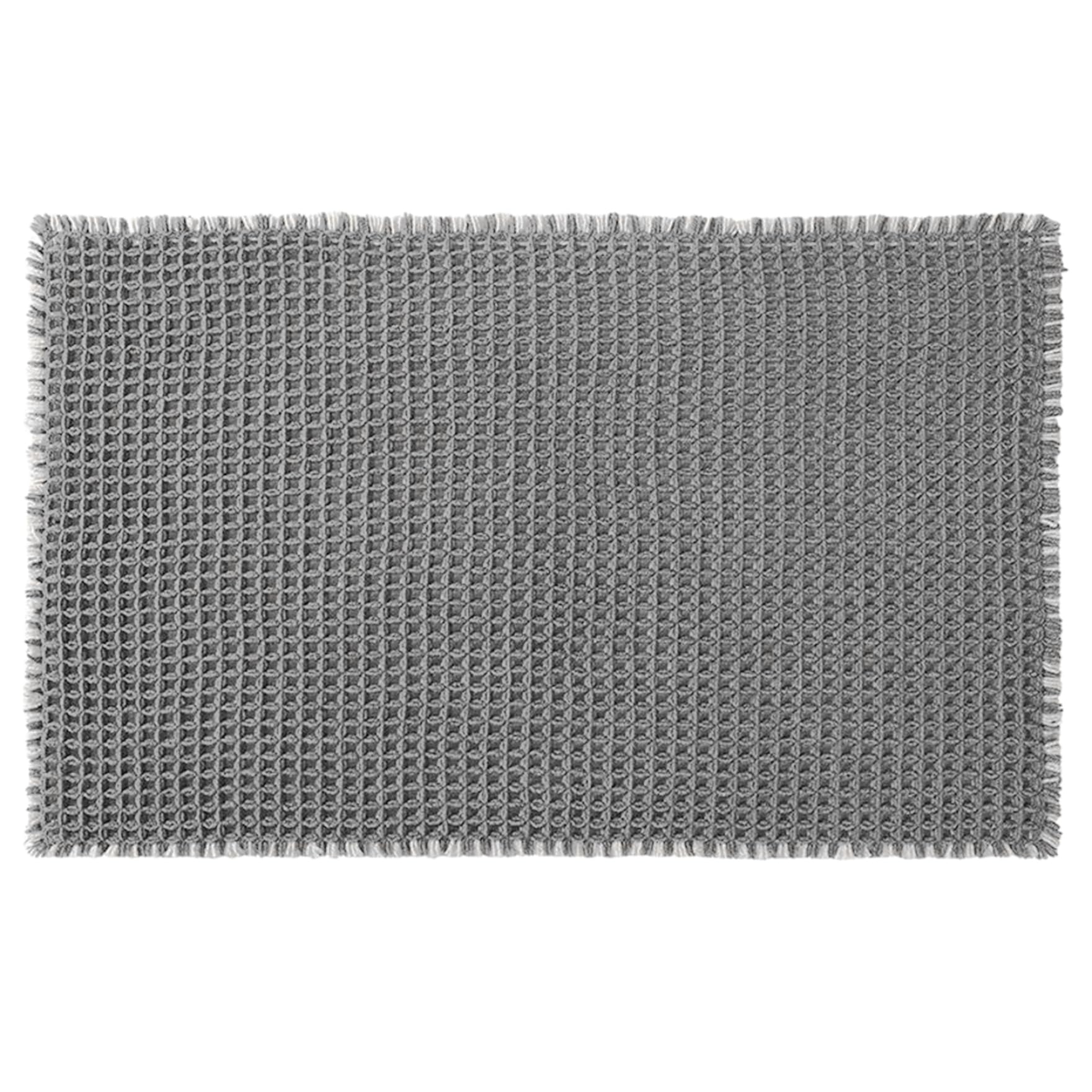 Tapis de salle de bain absorbant gris tapis douche polyester 18x30