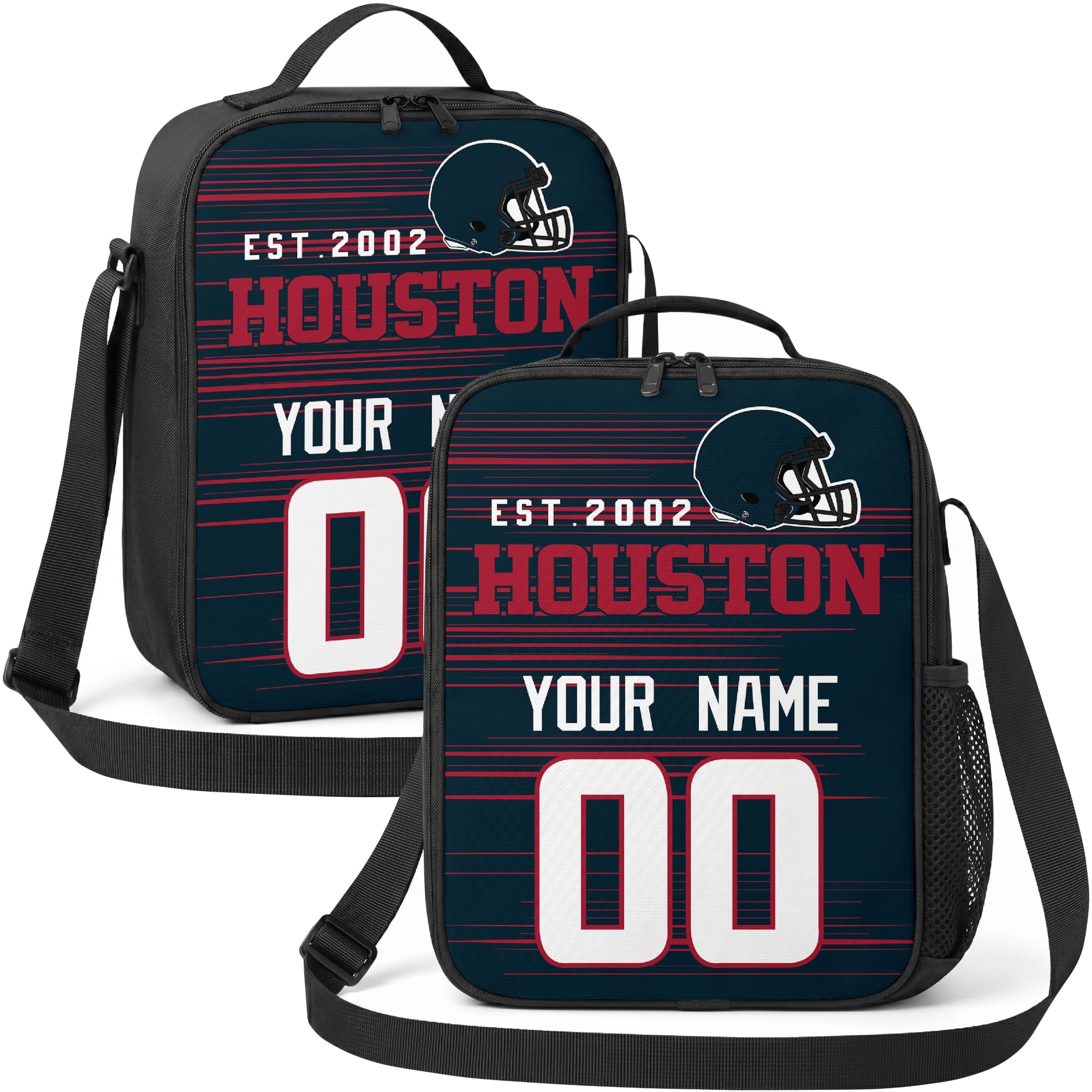 Houston Lunch Bag Custom Name and Number Personalized Gifts