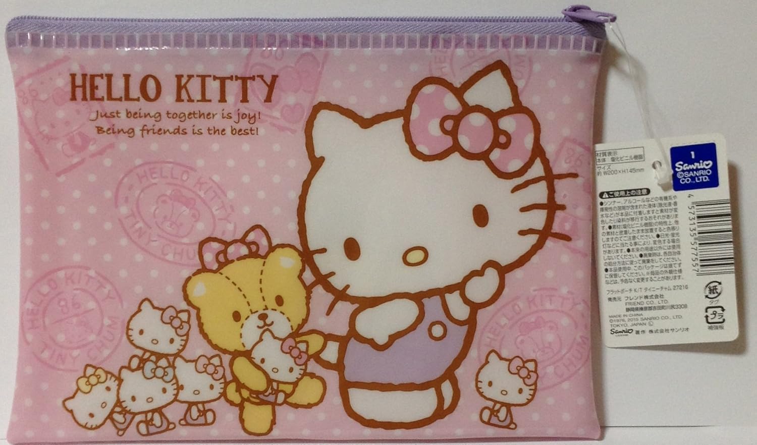 SANRIO ハローキティ アクセサリー コスメティック フラット ビニール 