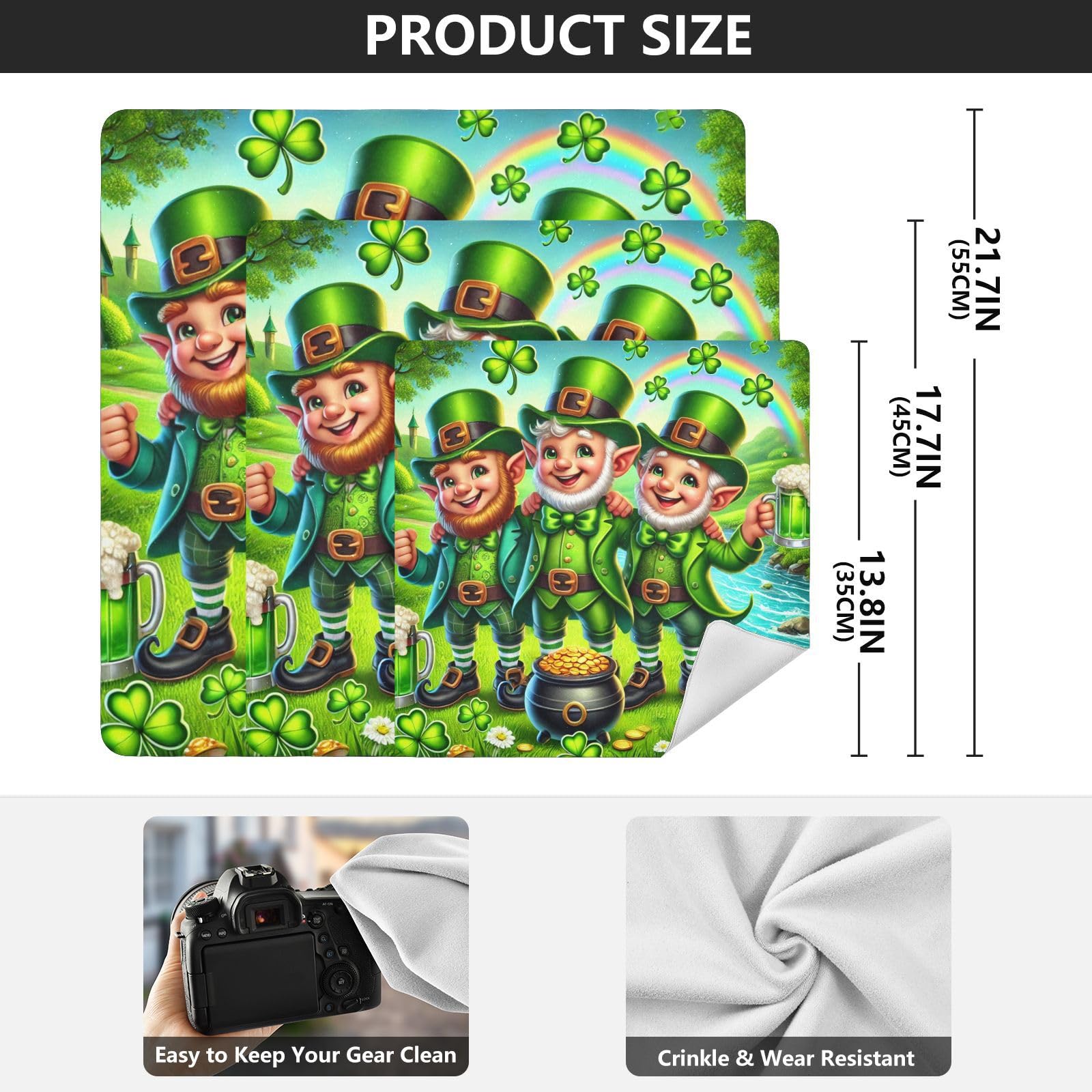 Joko Ivery Happy Gnomes St Patricks Camera Lens Wrap 21.7