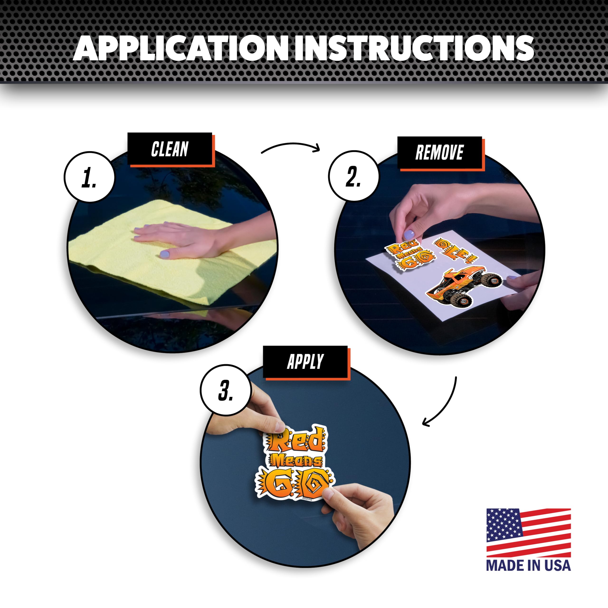 Amazon.com: Monster Jam El Toro Loco 貼花- 一組3 個橙色怪物卡車紅色意味著Go Ole!  乙烯基貼紙適用於汽車、水瓶、筆記型電腦、行李、玩具卡車: