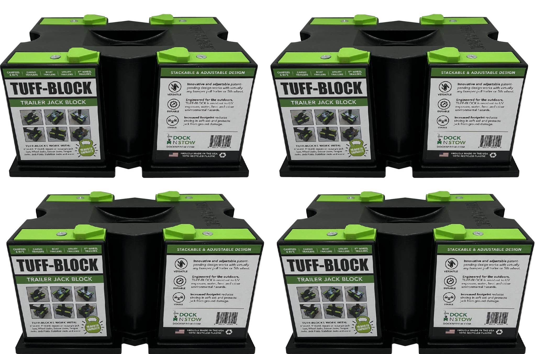 Buy TUFF Block Trailer Jack Stand for Leveling RV Camper, Travel