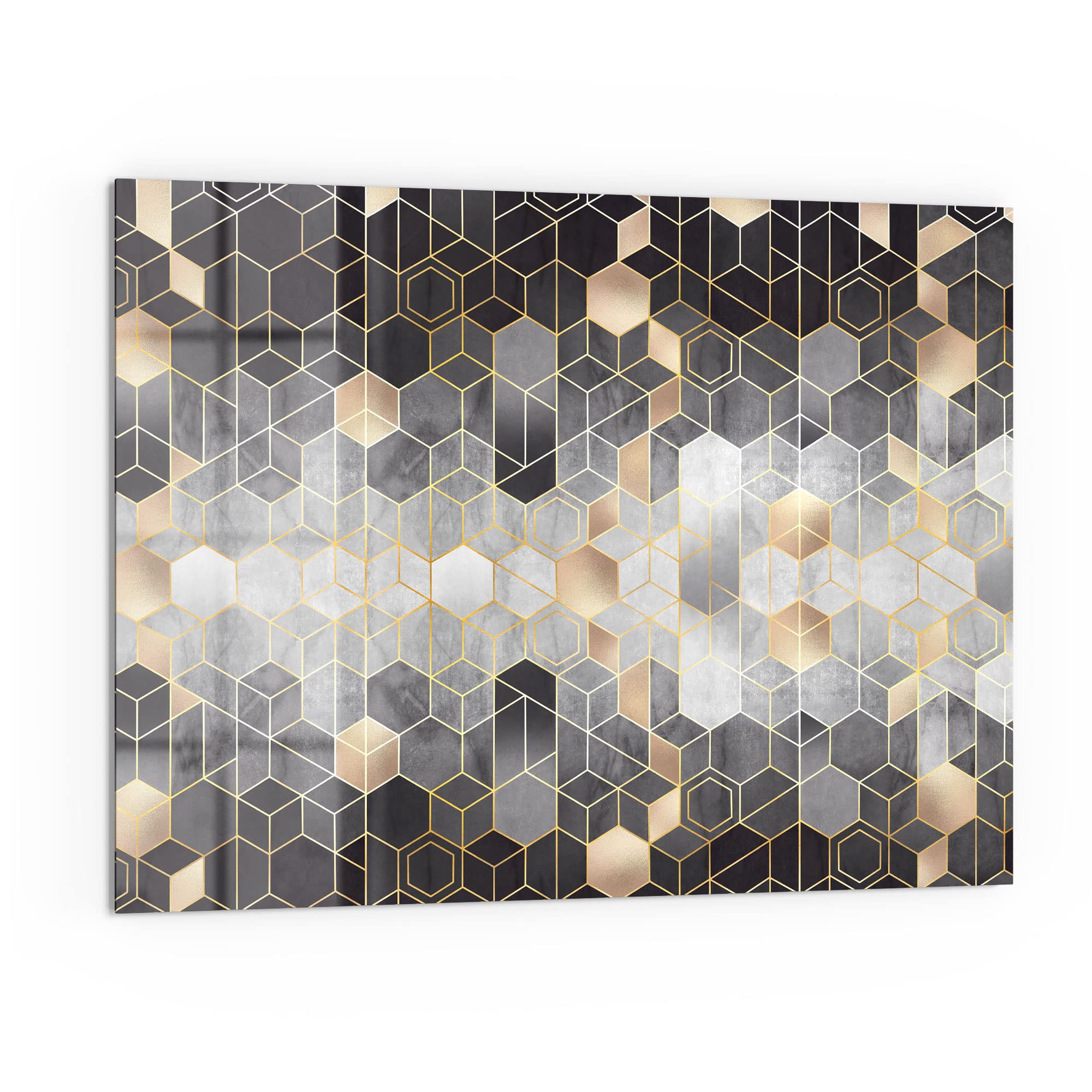 DEQORI Crédence Cuisine Verre – Astronaute NASA Dans Nébuleuse, Lila, ESG 4mm