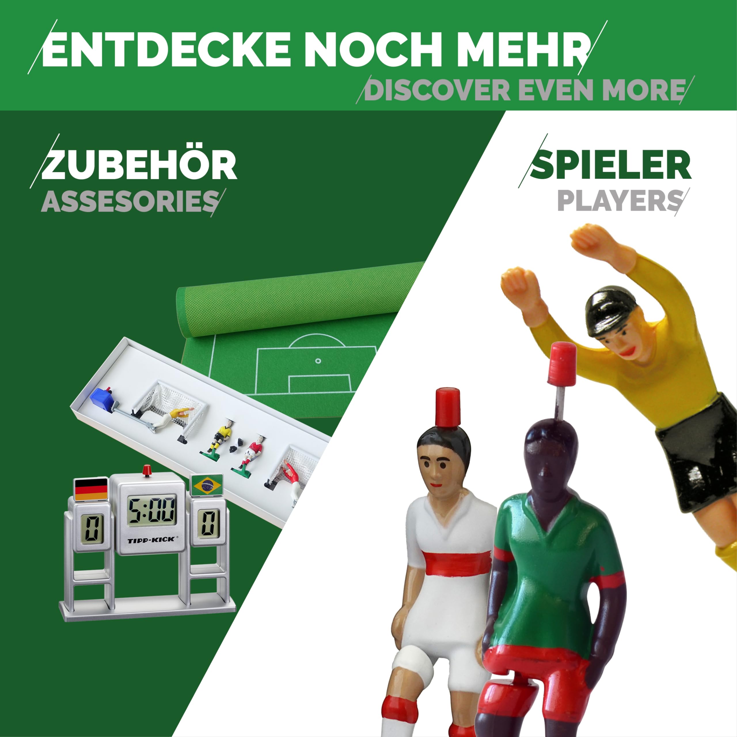 TIPP-Kick Dfb Classic 100 Anni Dfb Edizione Speciale – 2024 Gioco di Calcio per Bambini e Adulti con calciatori e portieri in Maglia da casa e da Trasferta della Squadra Nazionale DT