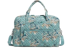 Vera Bradley Women's Sunlit Garden Sage Weekender Travel Bag