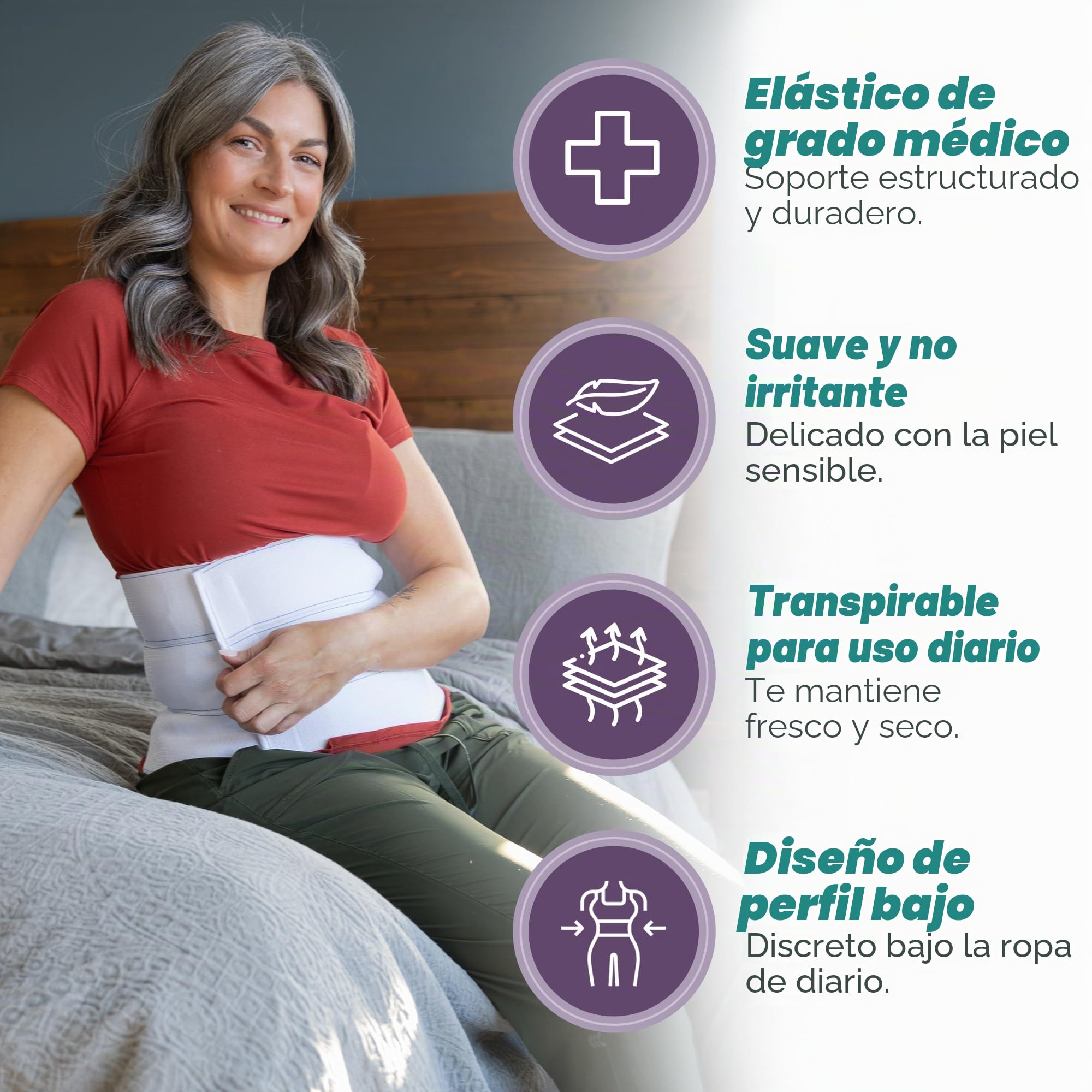 BraceAbility Aglutinante estomacal abdominal bariátrico 2XL Plus Size | Cinturón de faja para obesidad para hombres y mujeres grandes con una gran barriga, barriga y cirugía de compresión en la cintura después de la cirugía