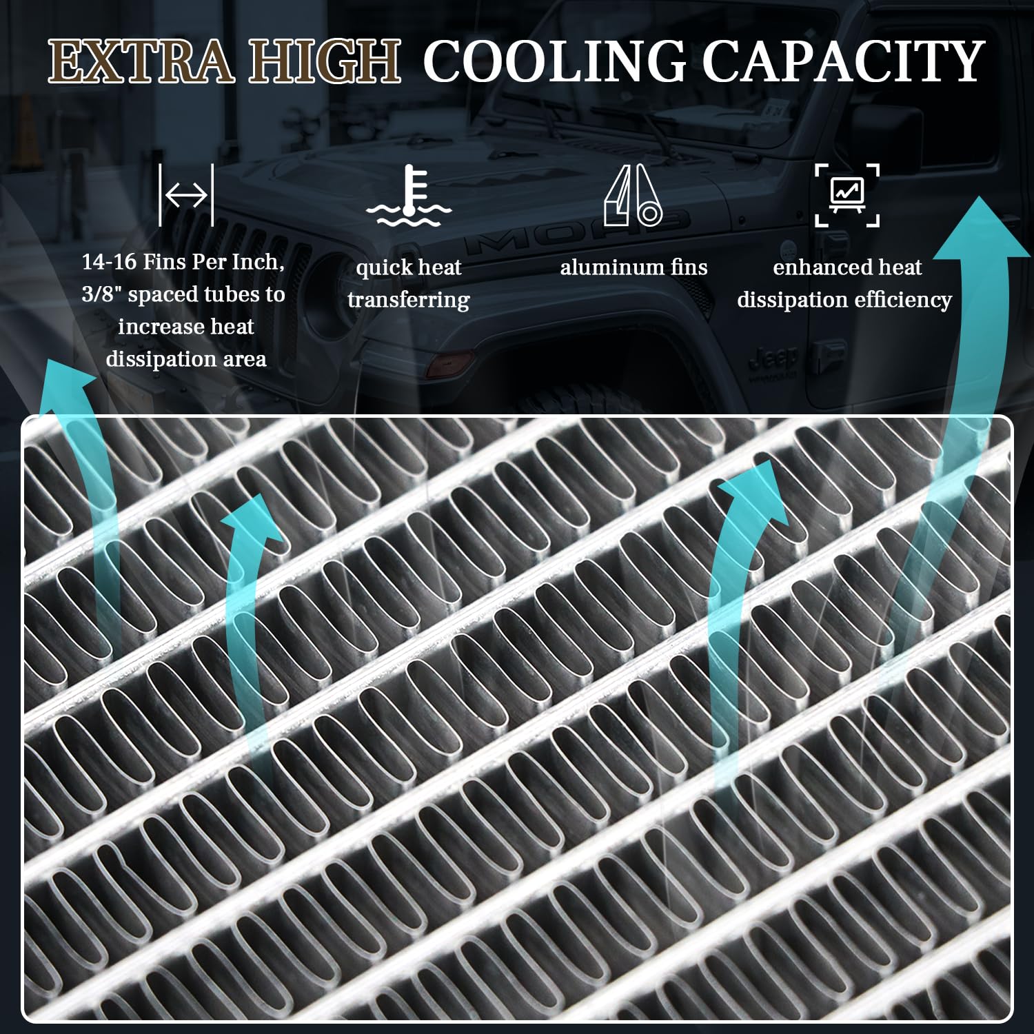 RADIATEUR ALUMINIUM POUR CAN-AM / CANAM OUTLANDER 500/650/800 2006-2014