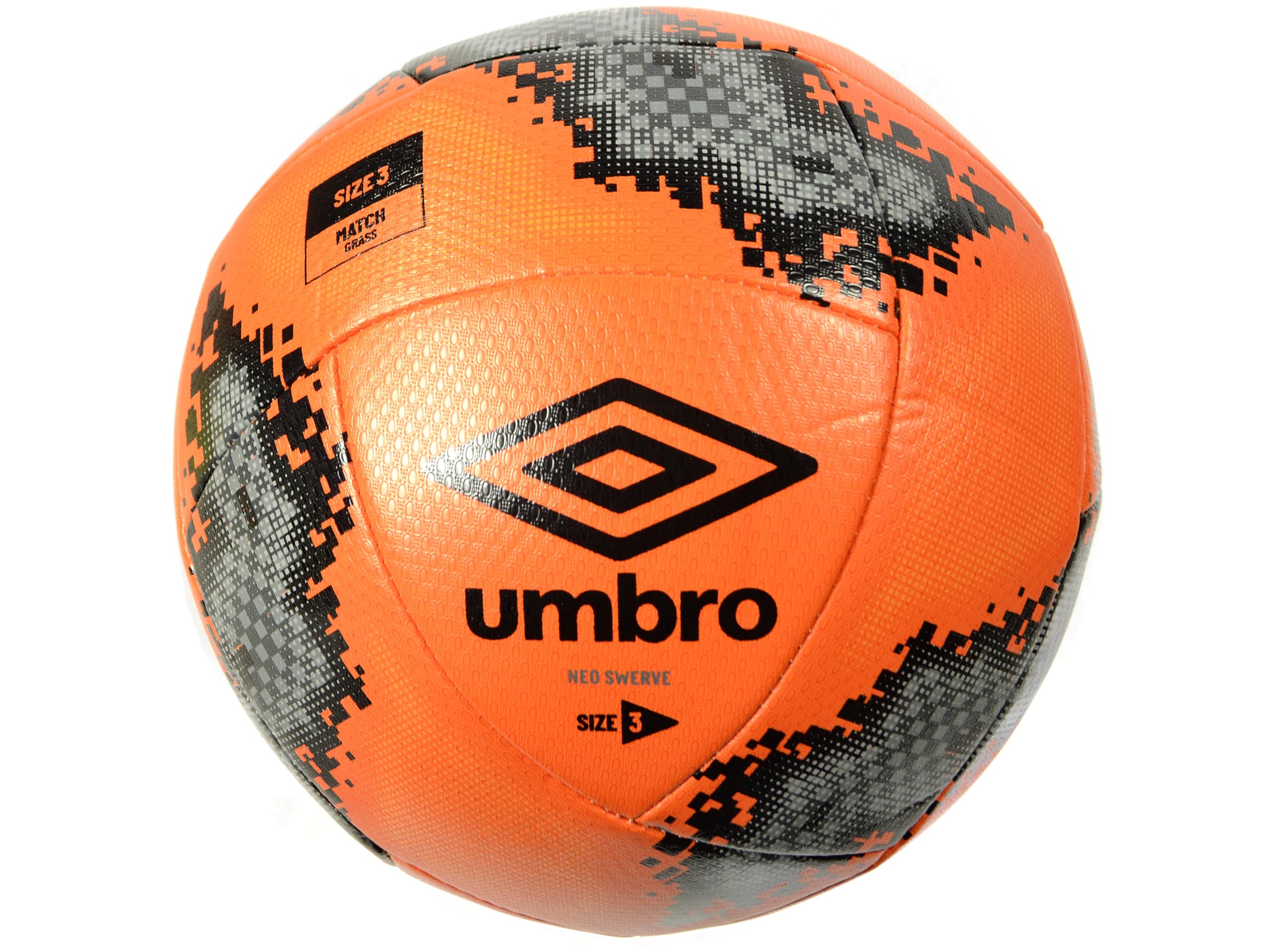 UmbroNeo Swerve Football Black Orange Fifa Match Size 3