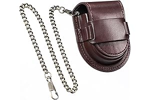 Hemobllo Pocket Watch Case for Vintage Bronze Chain Display Dome