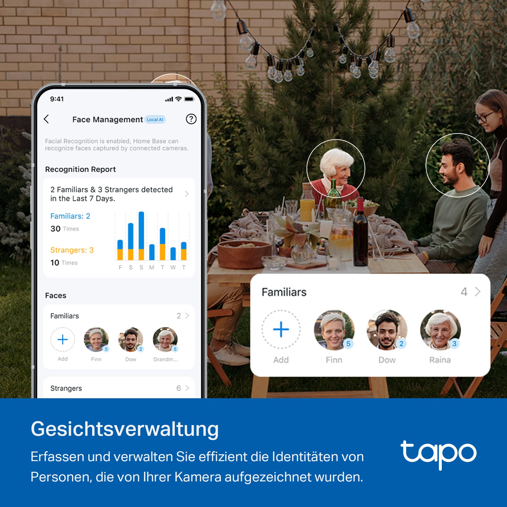 Tapo H500 CentralHub, 16GB integriert, Speicher erweiterbar auf bis zu 16TB, unterstützt 16 Kameras & 64 Sensoren, lokaler Speicher, HDMI, 5 GHz WLAN/Ethernet, integrierter Alarm, Matter