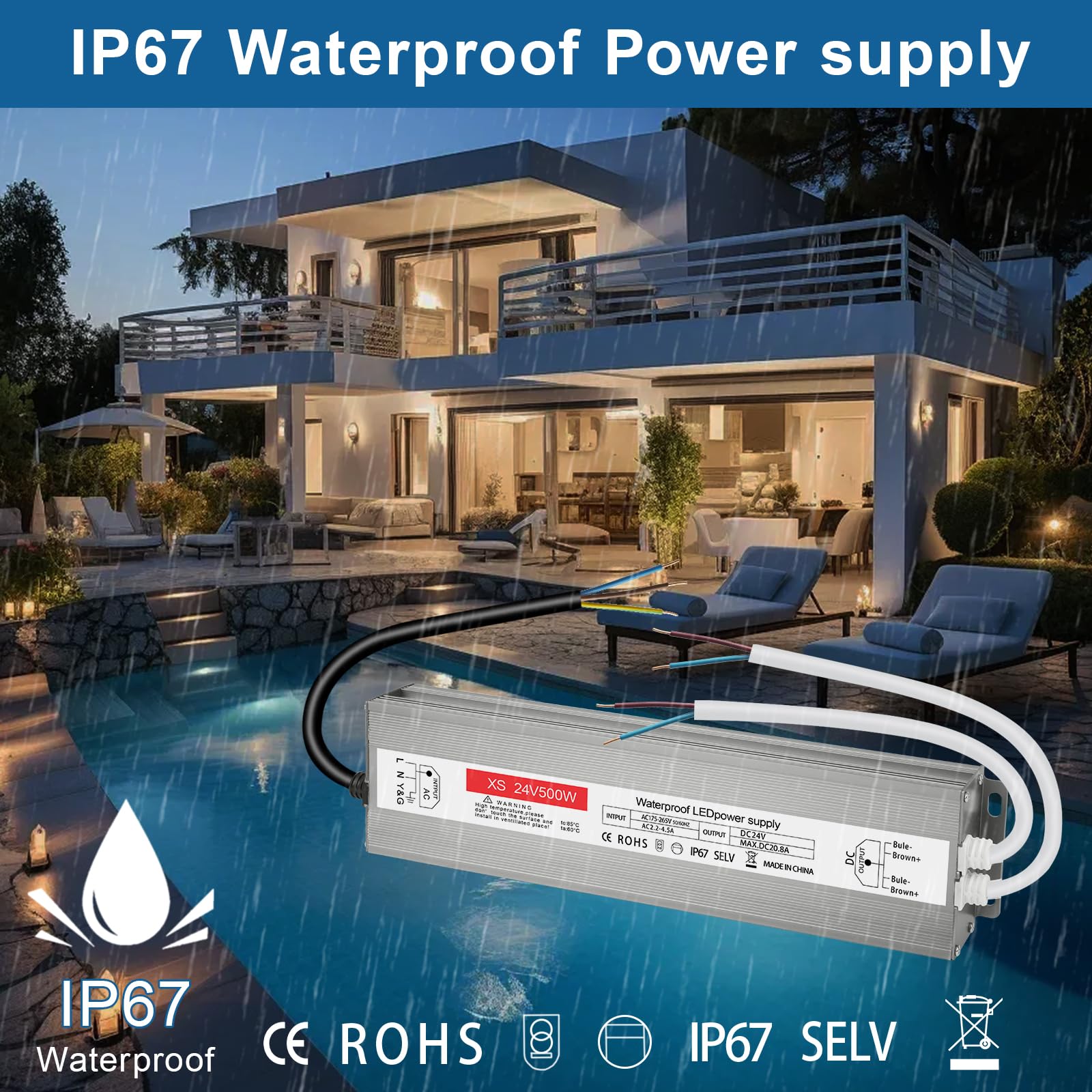 LED transformator 24 Volt 20 Watt