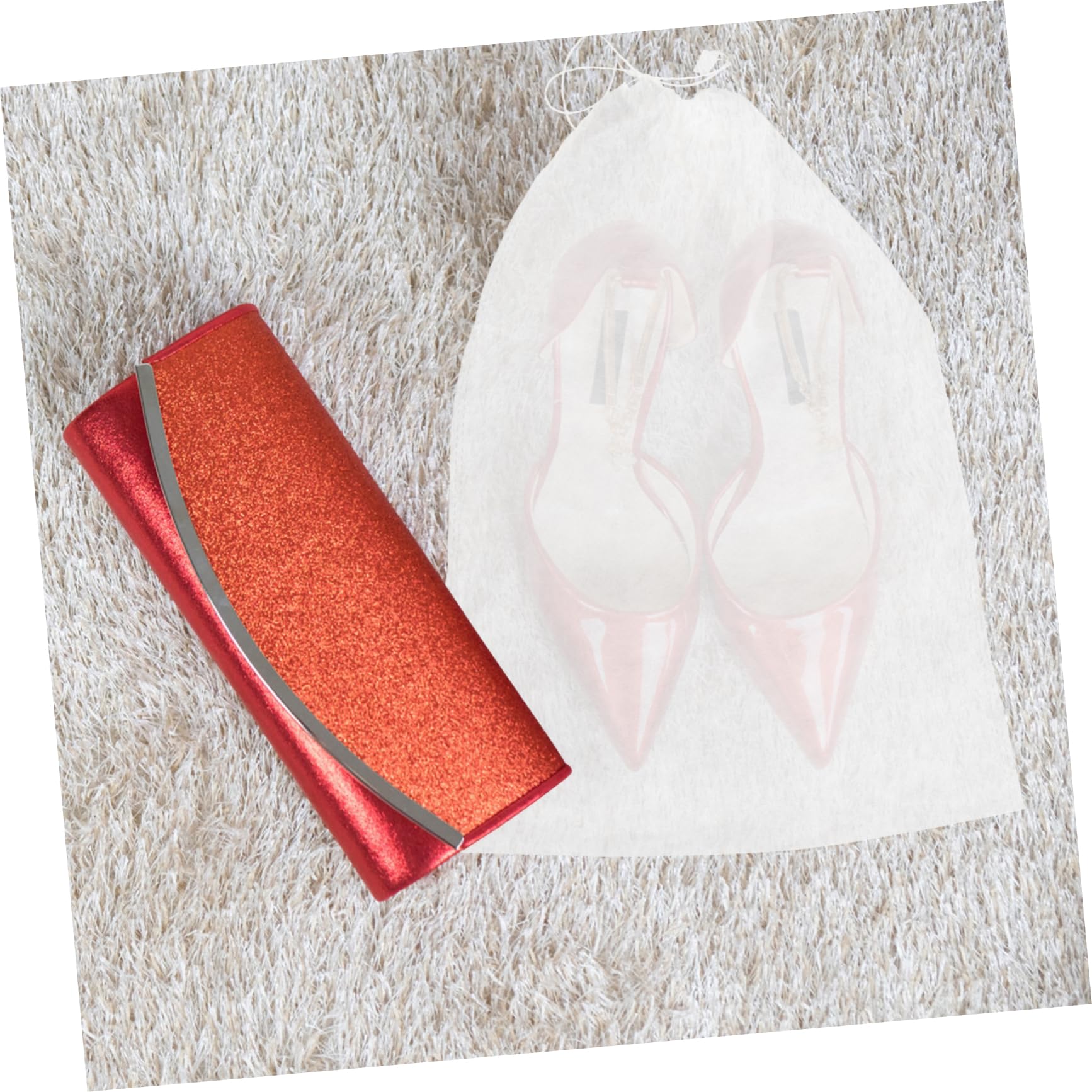 Holibanna 50 Sacchetti per Scarpe da Viaggio Coulisse Non Tessuto Bianco, Leggeri e Facili da Identificare, per Casa e Viaggi, 32x48cm
