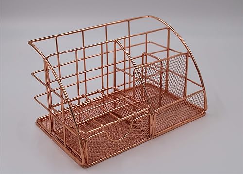Organizador de escritorio de oro rosa, suministros de oficina, suministros de oficina para mujeres, accesorios de escritorio, accesorios de oficina,