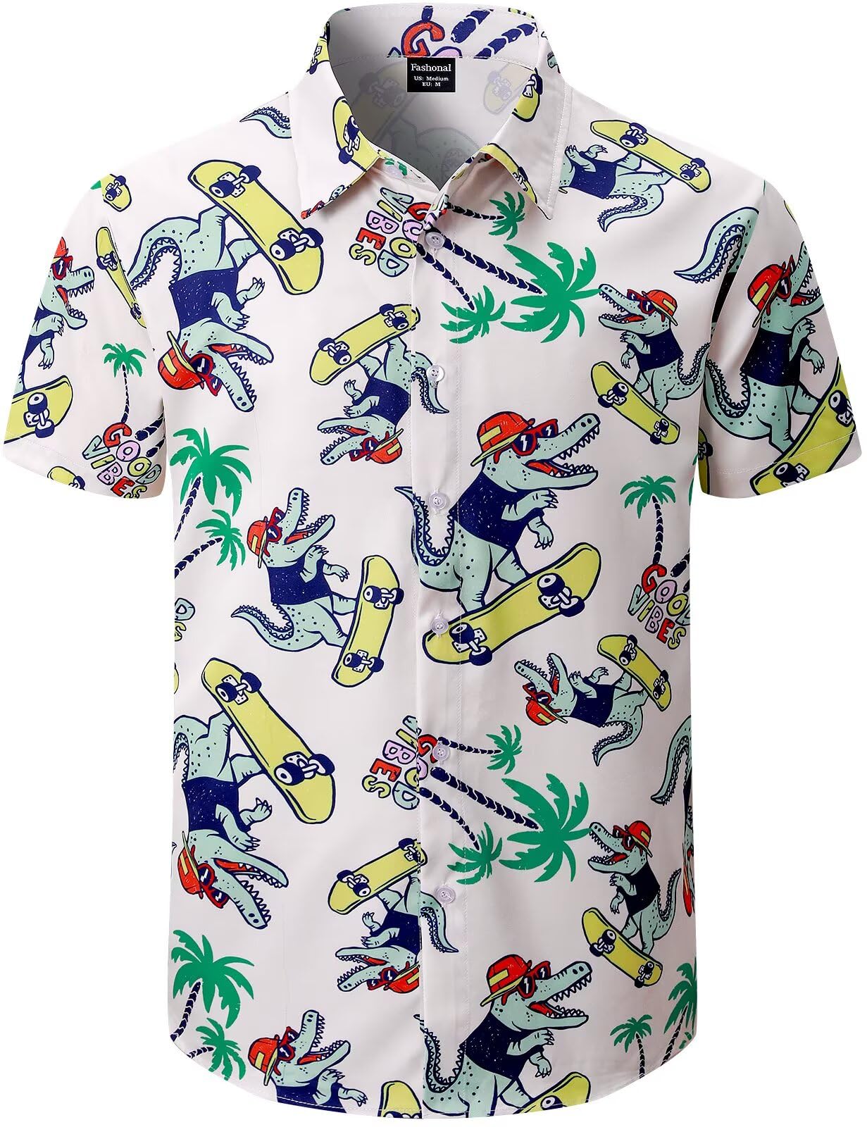 Men's Hawaiian Shirt Button Down Summer Short Sleeve Shirt