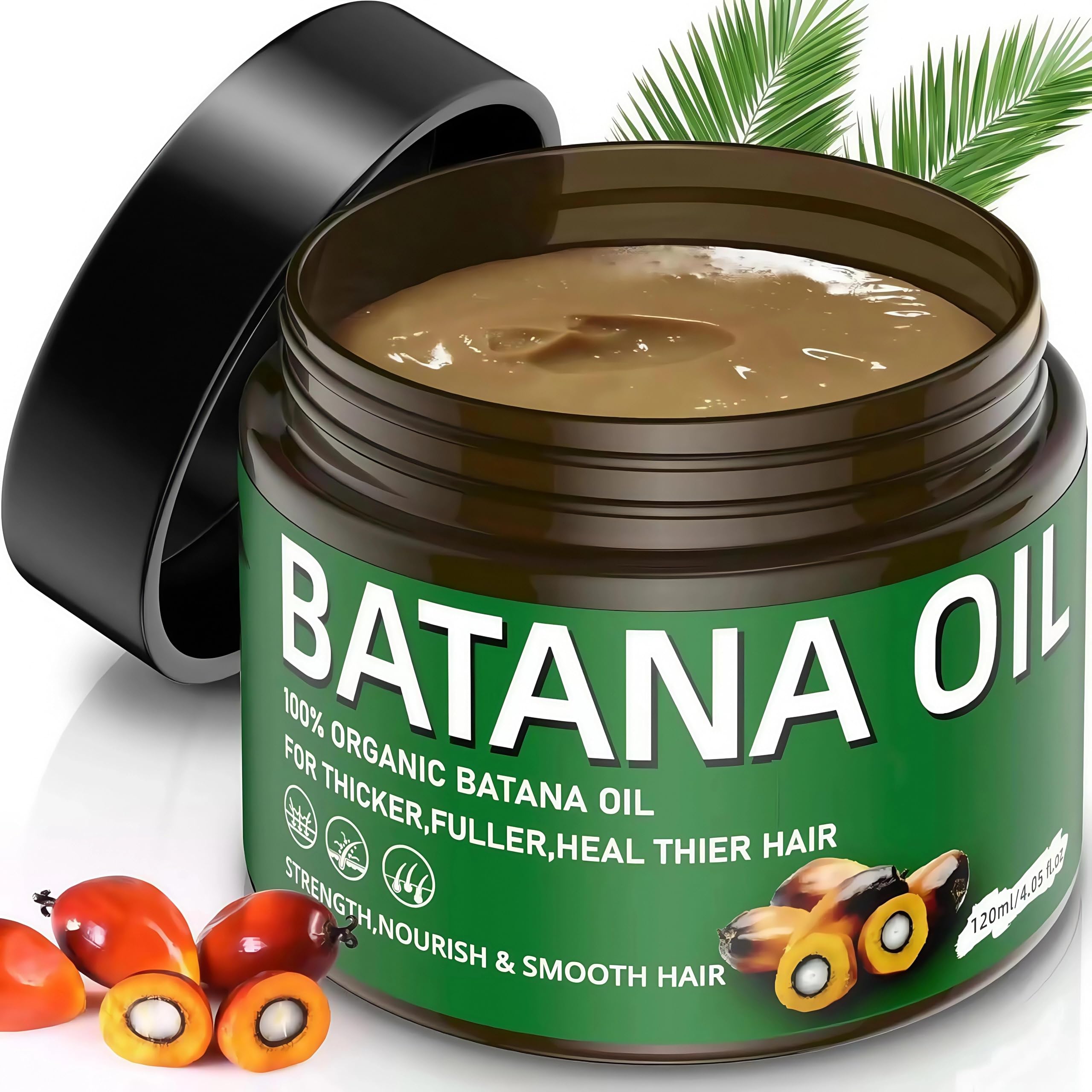 Raw Batana Oil Paste for Hair Growth, 100% Batana Oil from Honduras, Pure Hair Treatment Repairs Damage