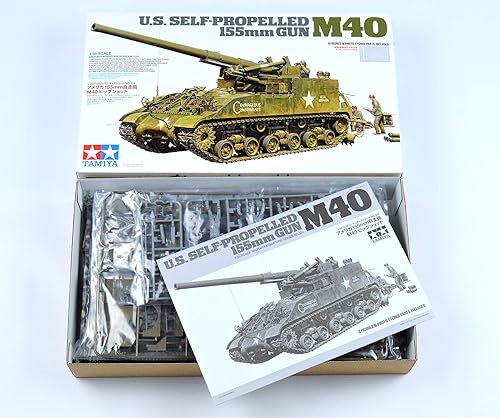 Miniatura 2 de TAMIYA Models US - Pistola autopropulsada de 6102in M40 135 color beige