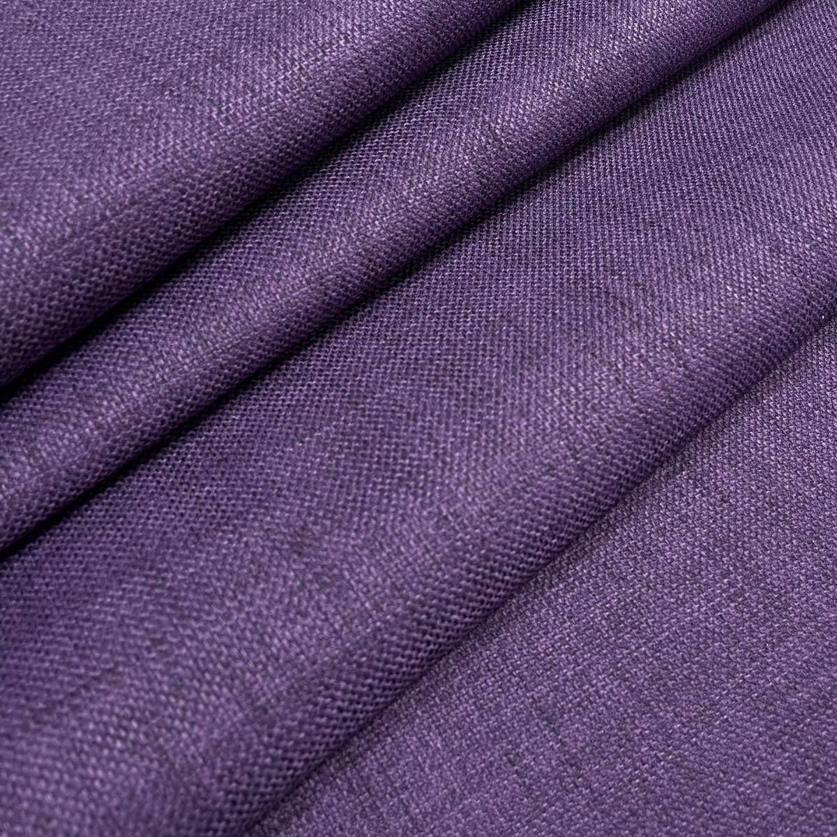 Grape Linen Look Designer Soft Plain Curtain Cushion Sofa Upholstery Fabric Material BY THE METRE